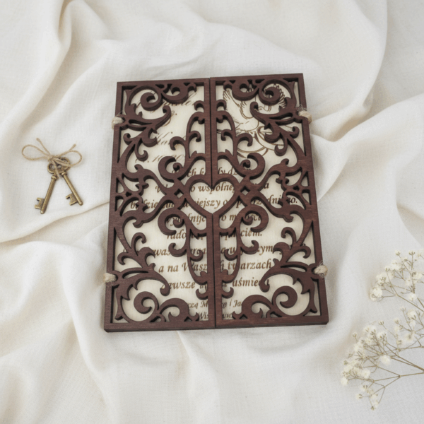 Kartka Ślubna Serca Prezent Pamiątka Ślubu Personalizowana